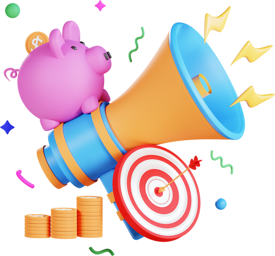 3D Megaphone Business Illustration